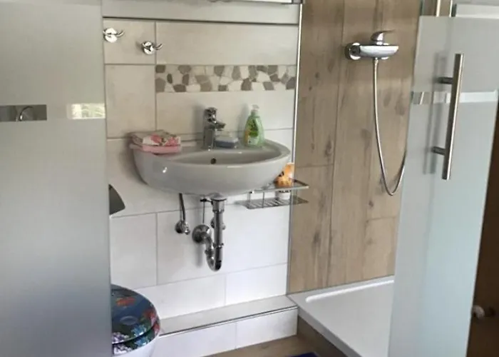 Aussichtszimmer Mit Modernem Glasbad Und Balkon Кобленц